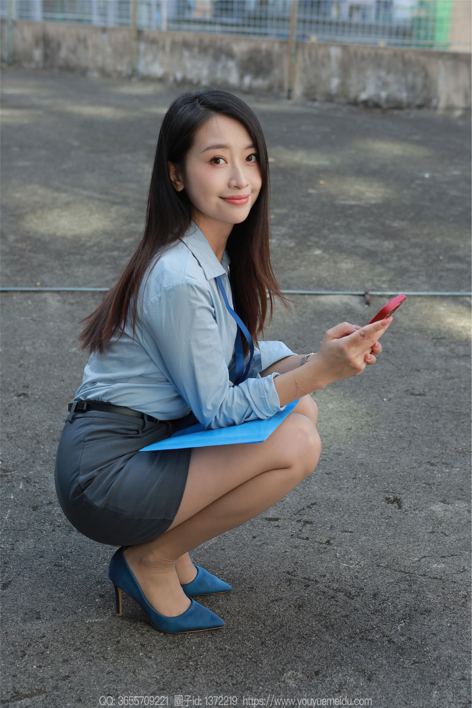 IESS异思趣向  2024.10.29 丝享家 1884 小婕《蓝衣OL（上）》